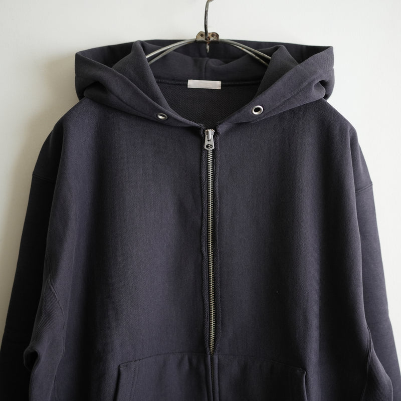 ULTERIOR FADED SILKY TERRY RW ZIP PARKA BLK – RASSEMBLE