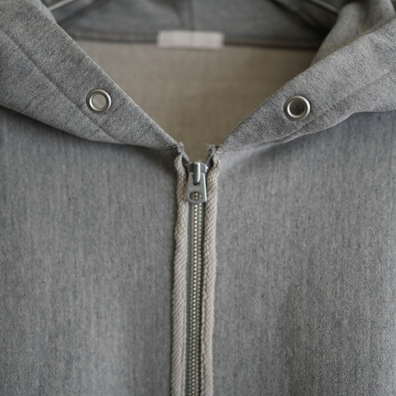 ULTERIOR FADED SILKY TERRY RW ZIP PARKA GRAY – RASSEMBLE