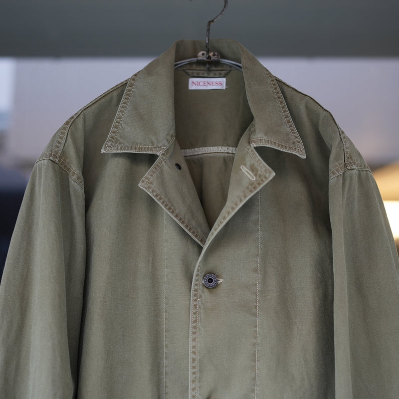 NICENESS VINTAGE TREAT HERRINGBONE COVERALL 
