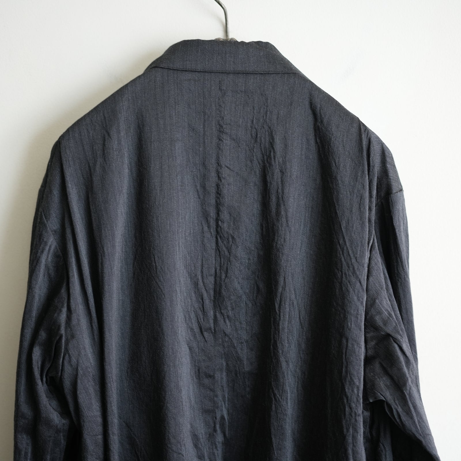 NICENESS WOOL SILK DOUBLE BREAST ROBE JACKET 