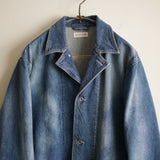 NICENESS DISTRESSED DENIM COVERALL "D.LEEROY"