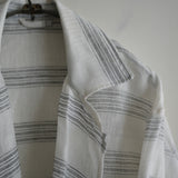 ULTERIOR MULTI STRIPED OVER SH-JKT WHITE