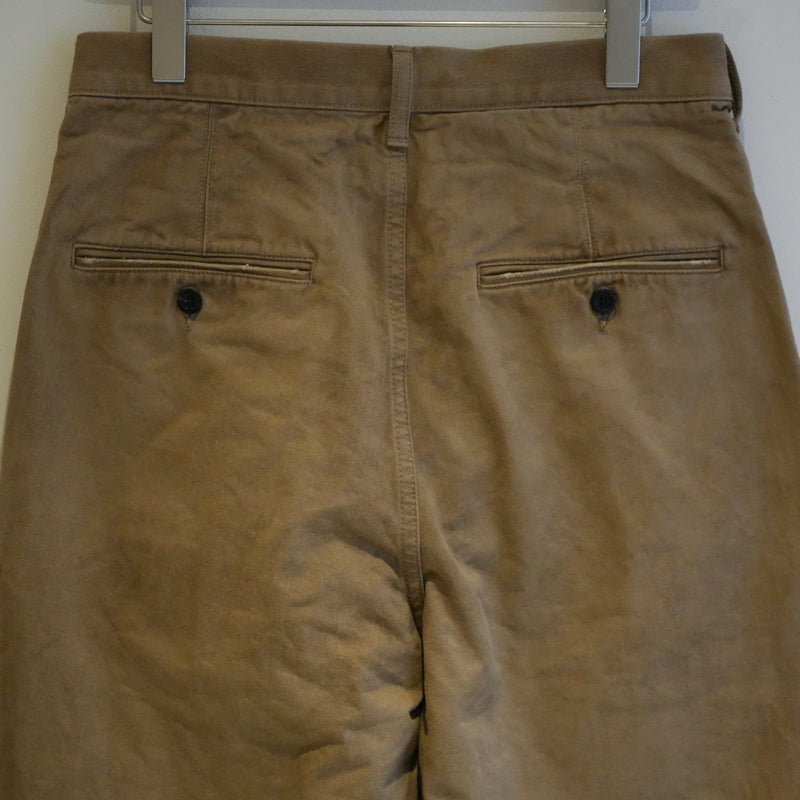 ANCELLM PAINT CHINO TROUSER BROWN