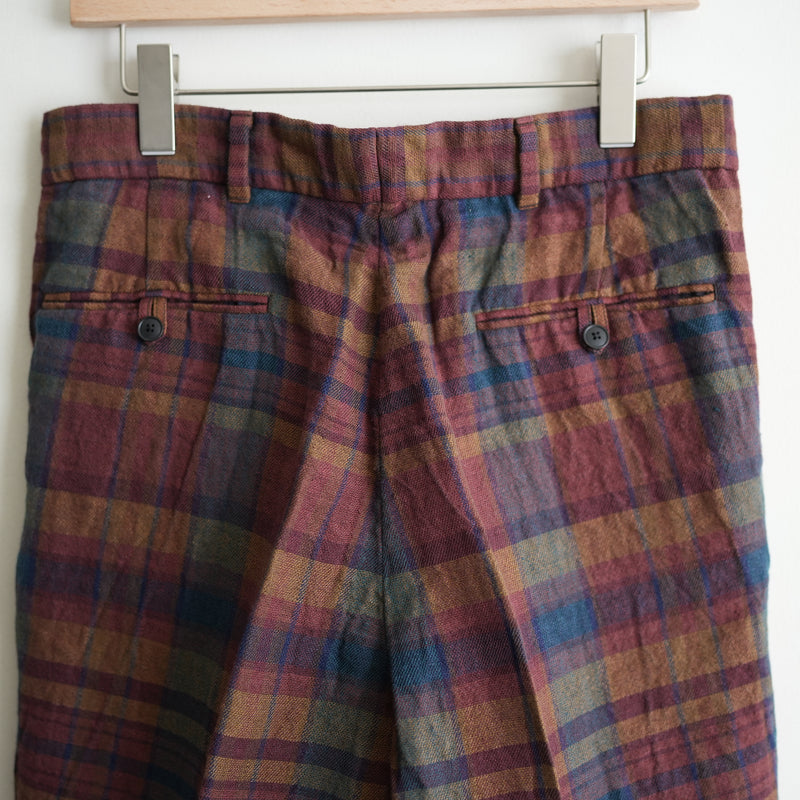HEUGN MADRAS CHECK SHORT 