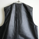 REVERBERATE LEATHER ZIP VEST