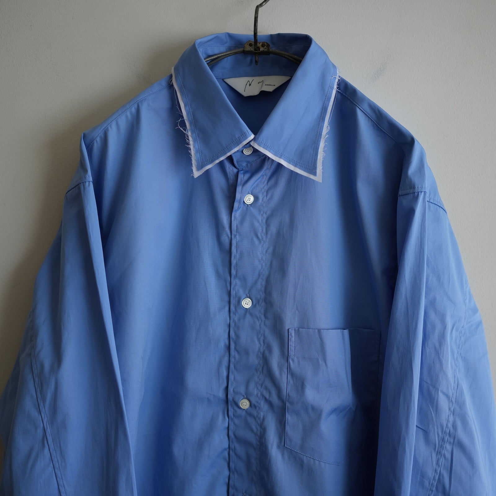 ANCELLM HIGHT COUNT FRAYED OVER SHIRT – RASSEMBLE