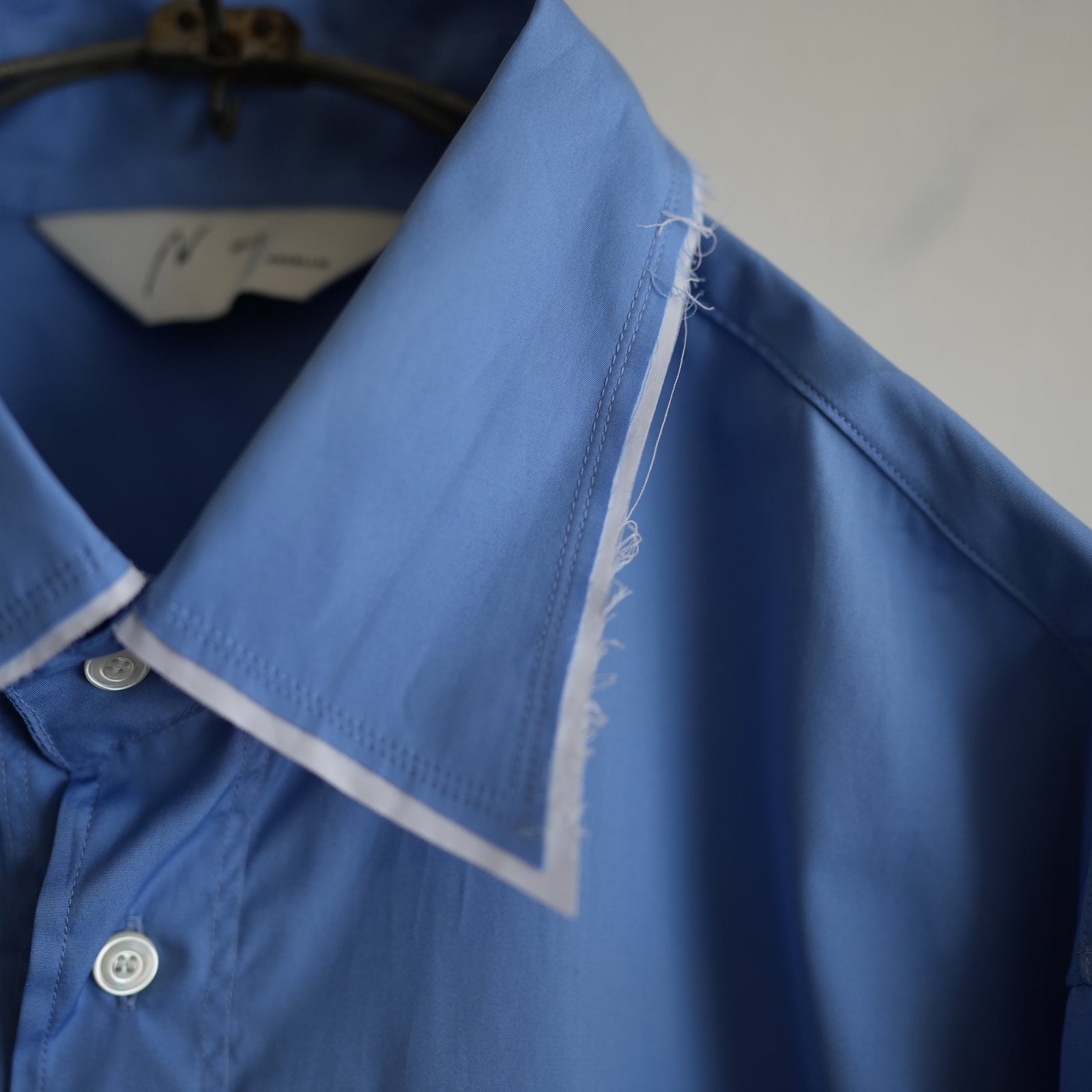 ANCELLM HIGHT COUNT FRAYED OVER SHIRT – RASSEMBLE