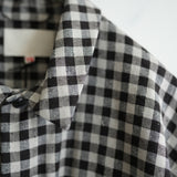 YOKO SAKAMOTO GINGHAM CHECK WORK SHIRT