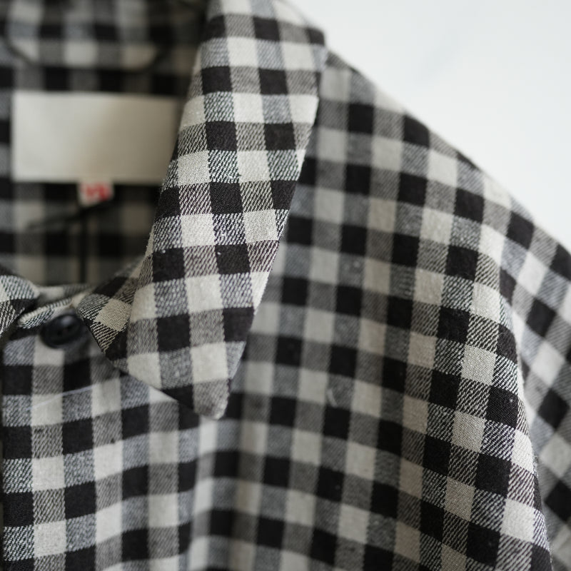 YOKO SAKAMOTO GINGHAM CHECK WORK SHIRT – RASSEMBLE