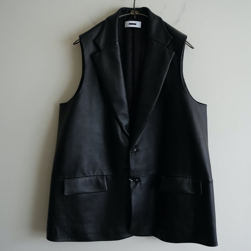 REVERBERATE Lamb Leather Waistcoat