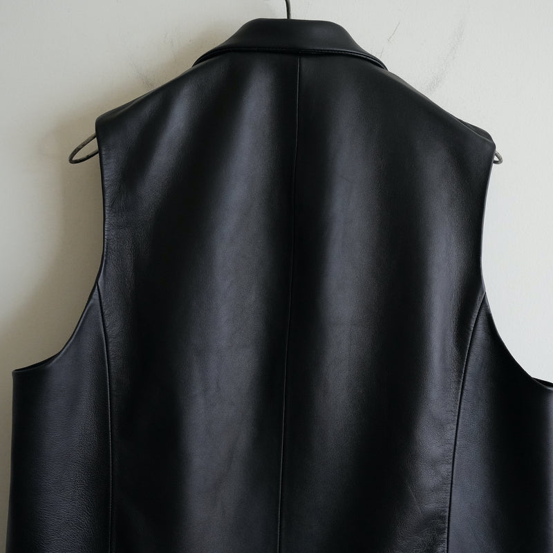 REVERBERATE Lamb Leather Waistcoat
