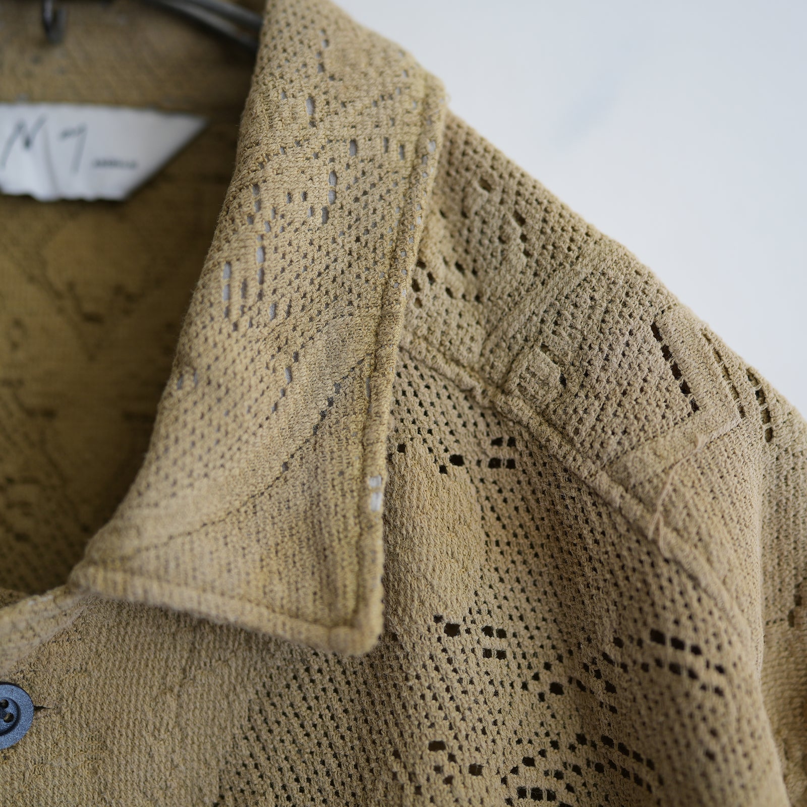 ANCELLM AGING LACE WORK SHIRT MUSTERD – RASSEMBLE