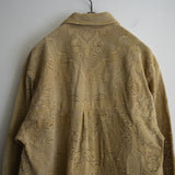 ANCELLM AGING LACE WORK SHIRT MUSTERD