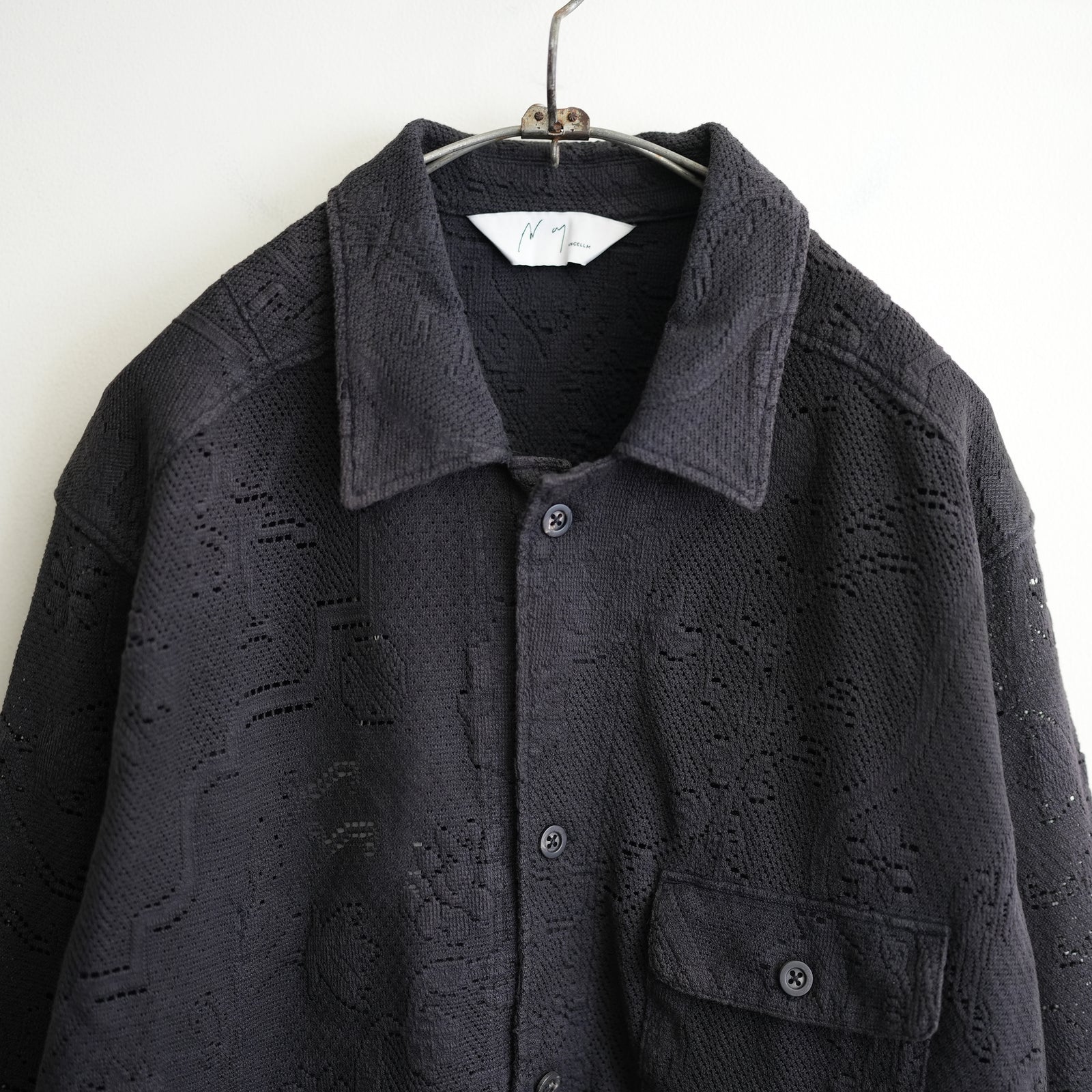 ANCELLM AGING LACE WORK SHIRT BLK – RASSEMBLE