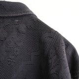 ANCELLM AGING LACE WORK SHIRT BLK