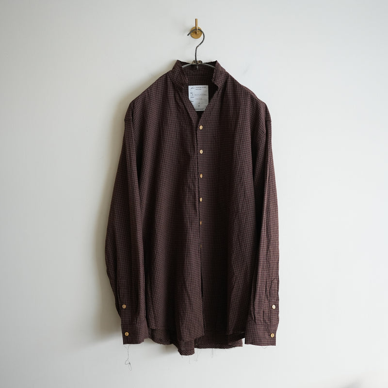 BLACKBIRD CUT OFF COLLAR SHIRT CHECK – RASSEMBLE