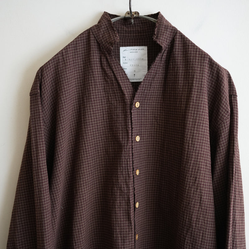 BLACKBIRD CUT OFF COLLAR SHIRT CHECK – RASSEMBLE