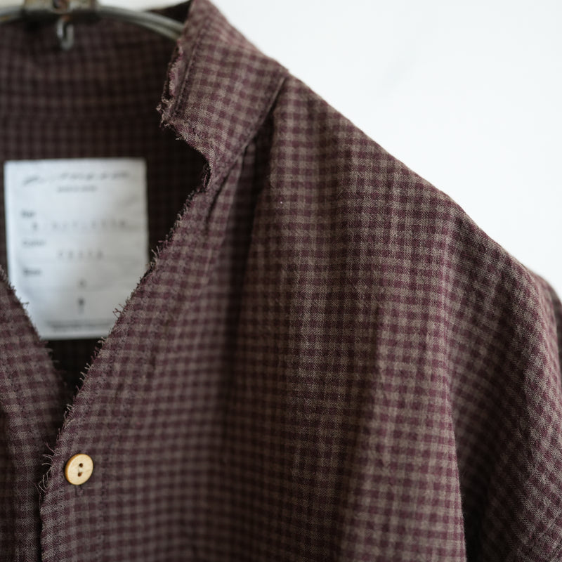 BLACKBIRD CUT OFF COLLAR SHIRT CHECK – RASSEMBLE