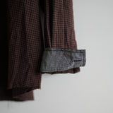 BLACKBIRD CUT OFF COLLAR SHIRT CHECK