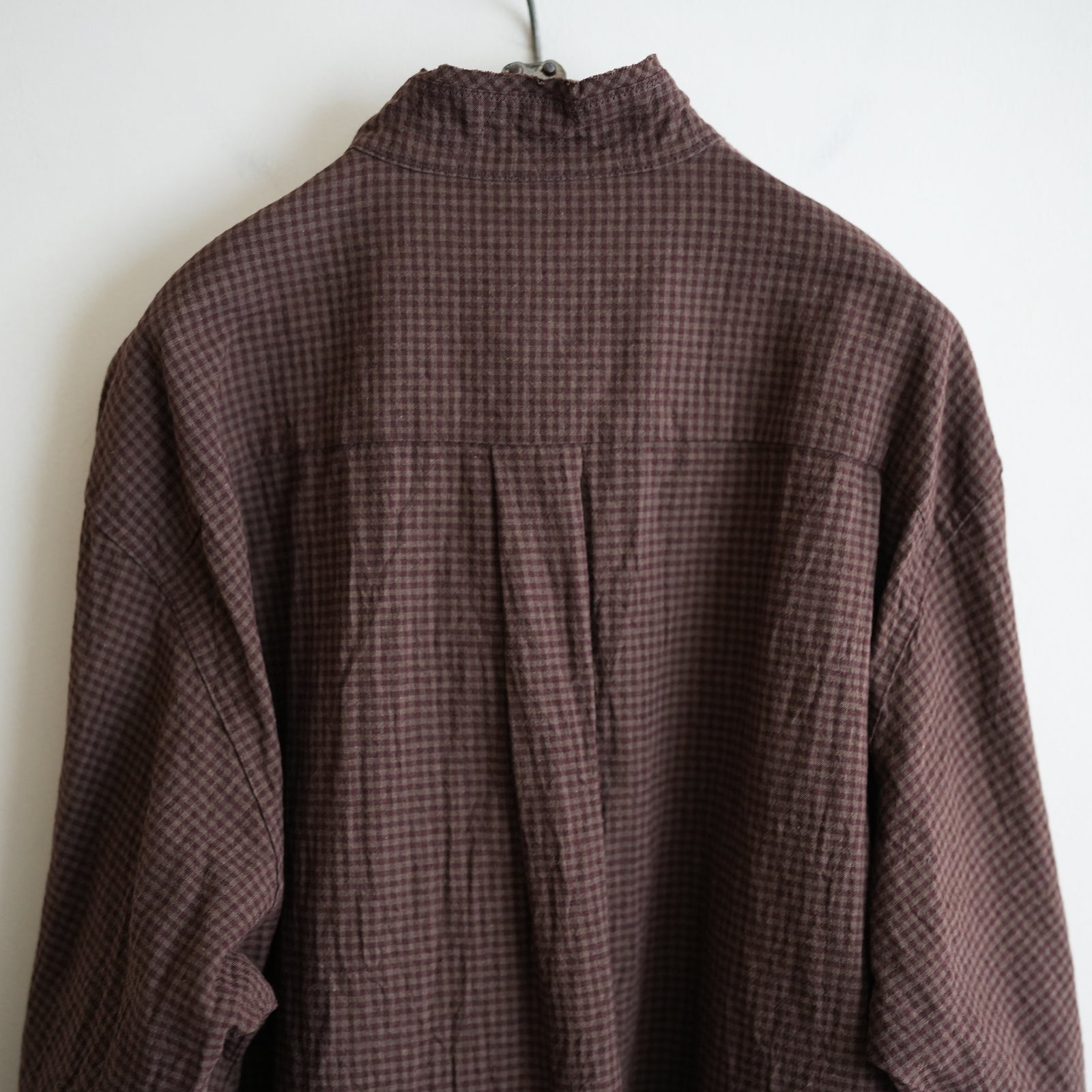 BLACKBIRD CUT OFF COLLAR SHIRT CHECK – RASSEMBLE