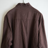 BLACKBIRD CUT OFF COLLAR SHIRT CHECK