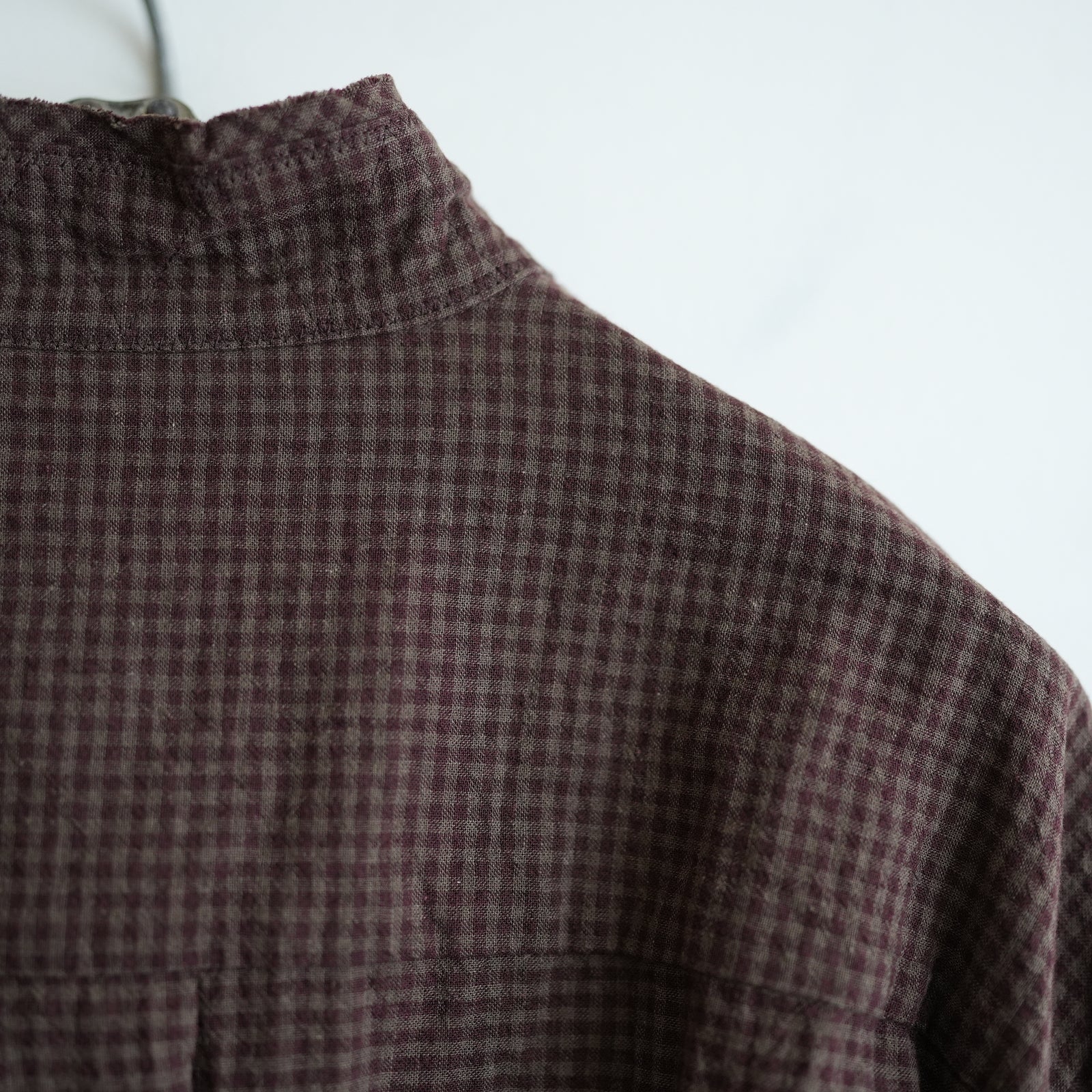 BLACKBIRD CUT OFF COLLAR SHIRT CHECK – RASSEMBLE
