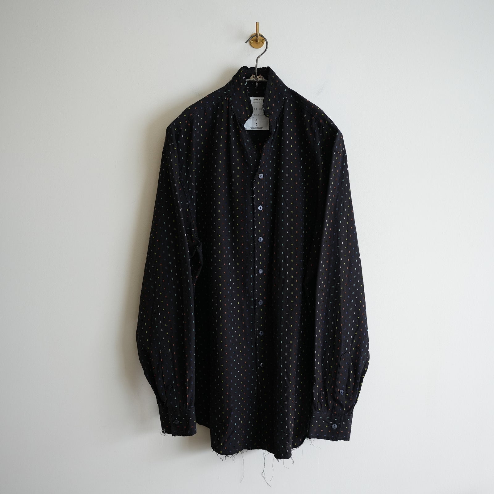 BLACKBIRD CUT OFF COLLAR SHIRT DOT – RASSEMBLE