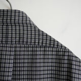 ULTERIOR SUPER LIGHT WOOL CHECK SHIRT BLK