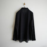 NICENESS LOW SLOPE SHIRT HAND CUT LATTICE FABLIC "C.CASTELINO"