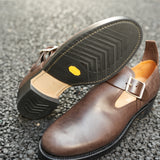 NICENESS HORSE BUTT ENGINEER SANDALS "NEWELL" BROWN