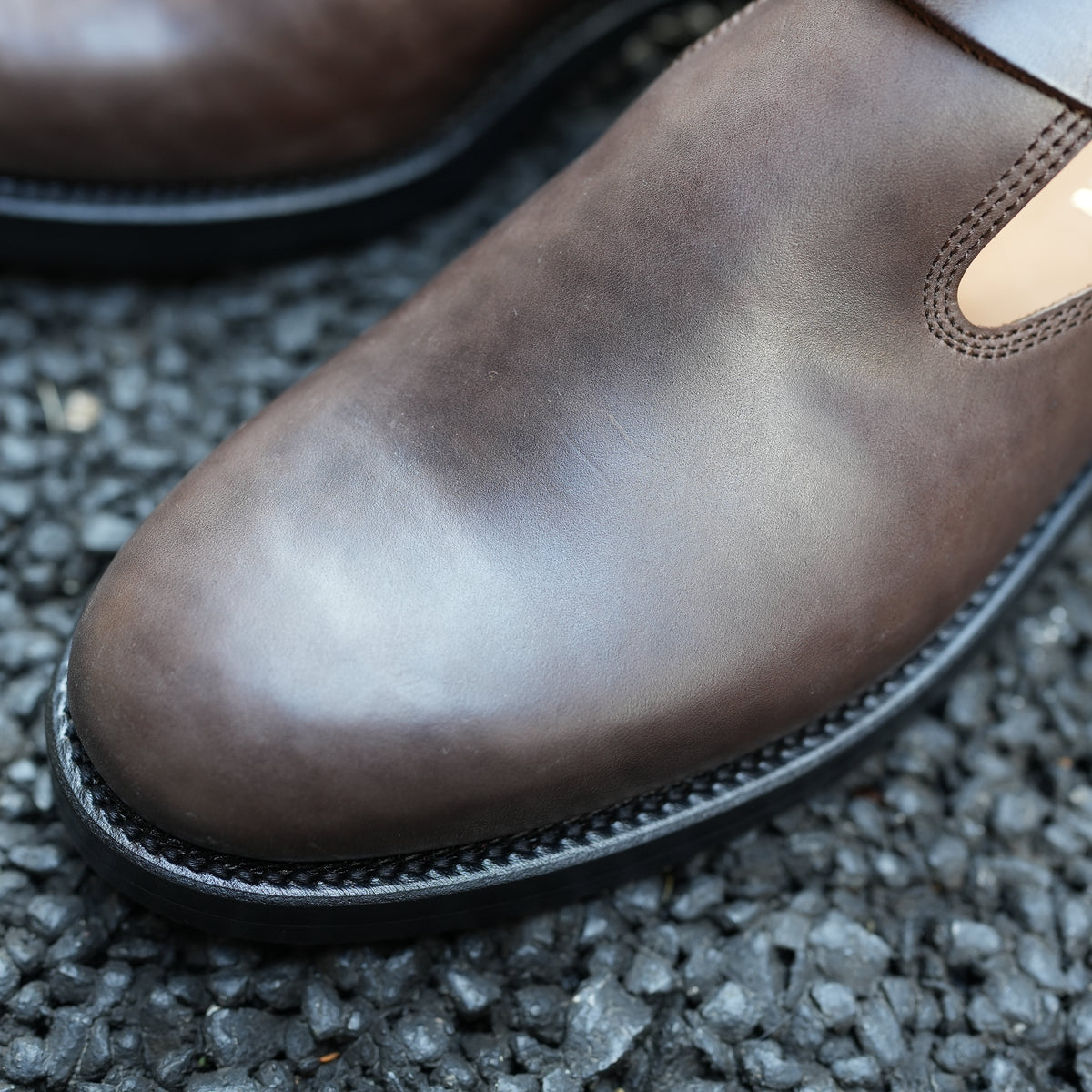 NICENESS HORSE BUTT ENGINEER SANDALS "NEWELL" BROWN