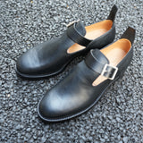 NICENESS HORSE BUTT ENGINEER SANDALS "NEWELL" BLACK