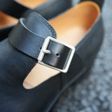 NICENESS HORSE BUTT ENGINEER SANDALS "NEWELL" BLACK