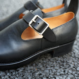 NICENESS HORSE BUTT ENGINEER SANDALS "NEWELL" BLACK