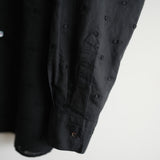 HEUGN COTTON LINEN JAQUARD DOT SHIRT "Alf"