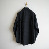 HEUGN COTTON LINEN JAQUARD DOT SHIRT "Alf"