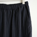 HEUGN WOOL LINEN STRIPE EASY TROUSER "Copper"