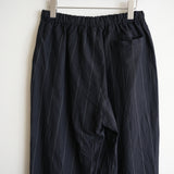 HEUGN WOOL LINEN STRIPE EASY TROUSER "Copper"