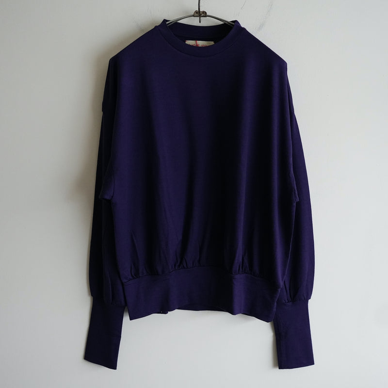 barbell object Summer Wool Long Sleeve Tee purple – RASSEMBLE