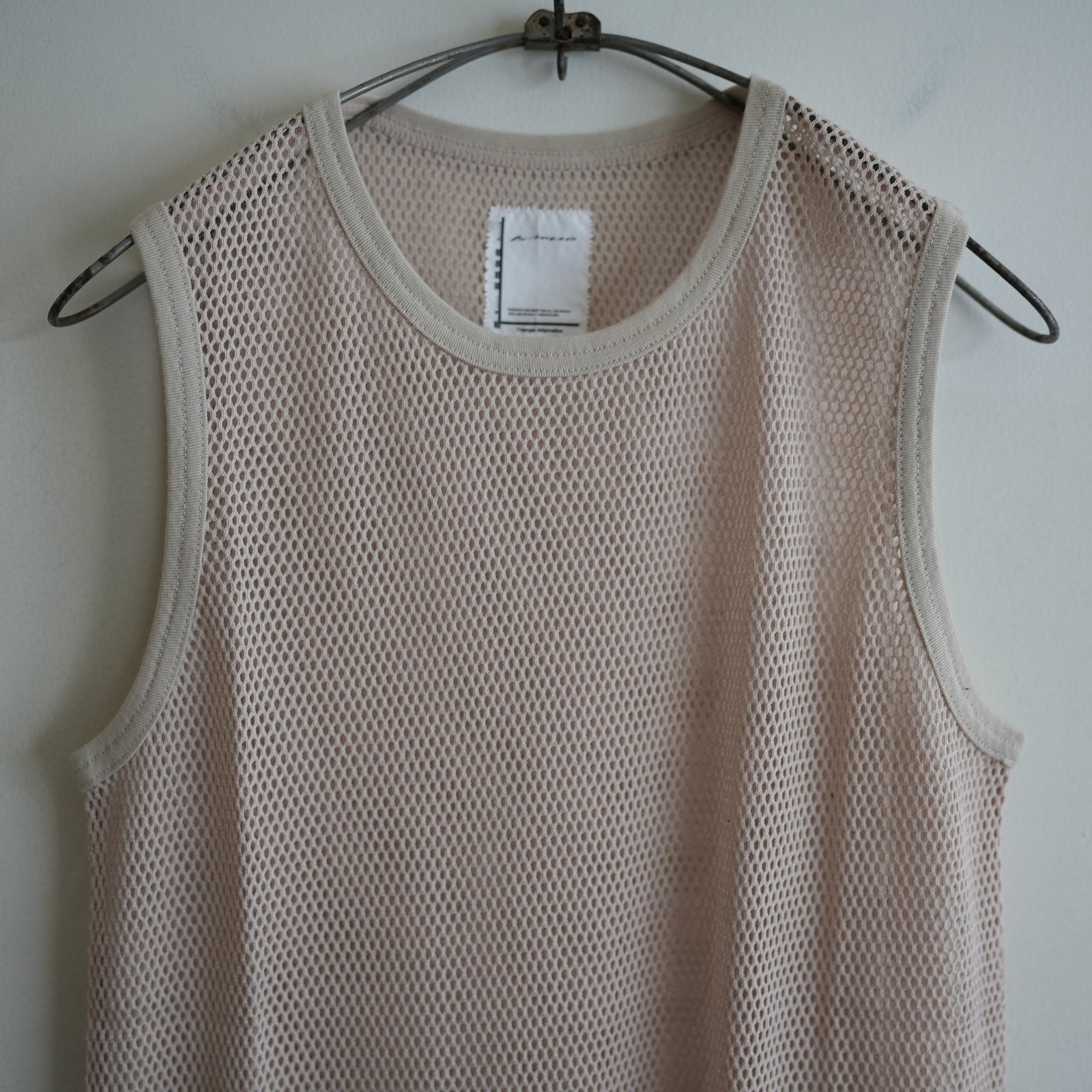 BLACKBIRD / mesh tank top サイズ1 セット BLACKBIRD MESH TANK TOP BEIGE – RASSEMBLE