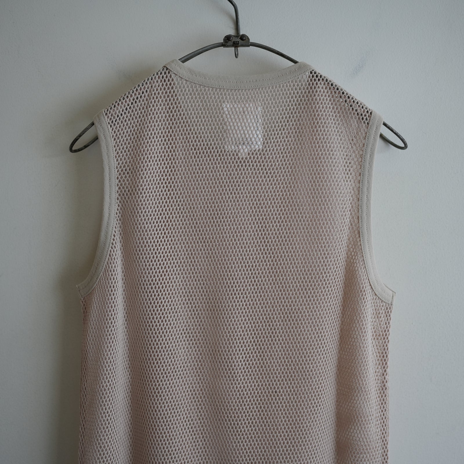 blackbird メッシュタンクトップ サイズ1 ベージュ BLACKBIRD MESH TANK TOP BEIGE – RASSEMBLE