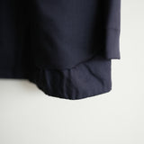 MAATEE&SONS H WOOL 無双GATHER JACKET NAVY