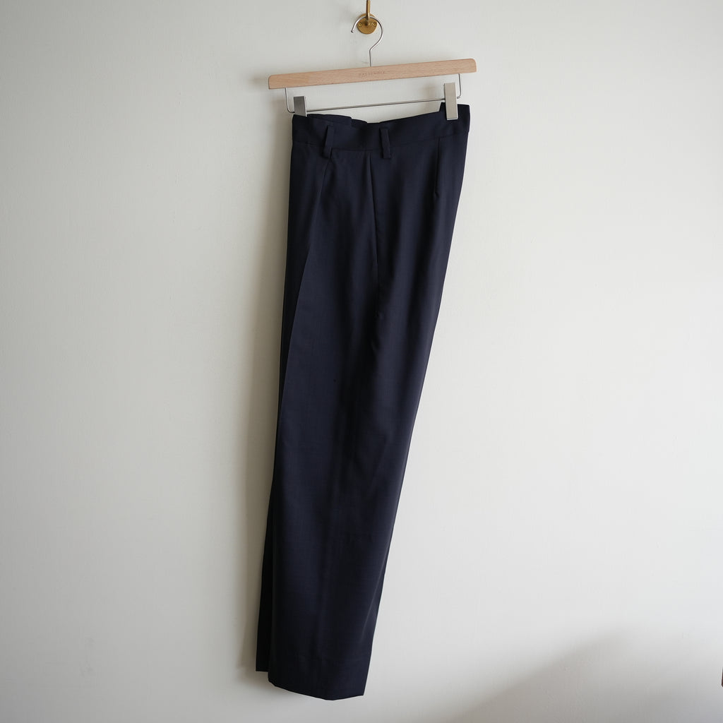 MAATEE&SONS H WOOL 無双TROUSER NAVY – RASSEMBLE
