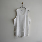 ANCELLM DAMAGE WAFFLE TANK WHITE