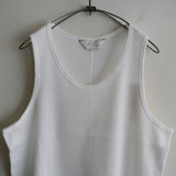 ANCELLM DAMAGE WAFFLE TANK WHITE
