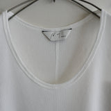 ANCELLM DAMAGE WAFFLE TANK WHITE