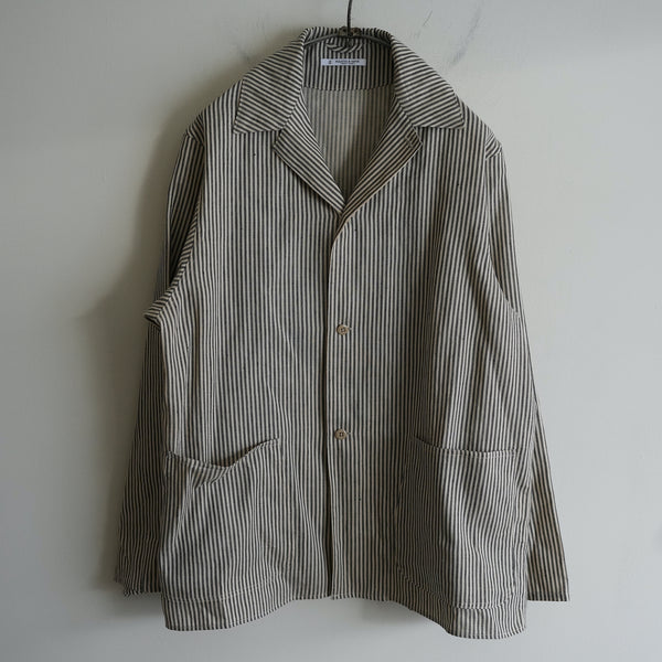 MAATEE&SONS Cotton Linen Nylon Hickory Stripe Jacket