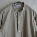 HEUGN×Salvatore Piccolo Band Collar Shirt "Morris"