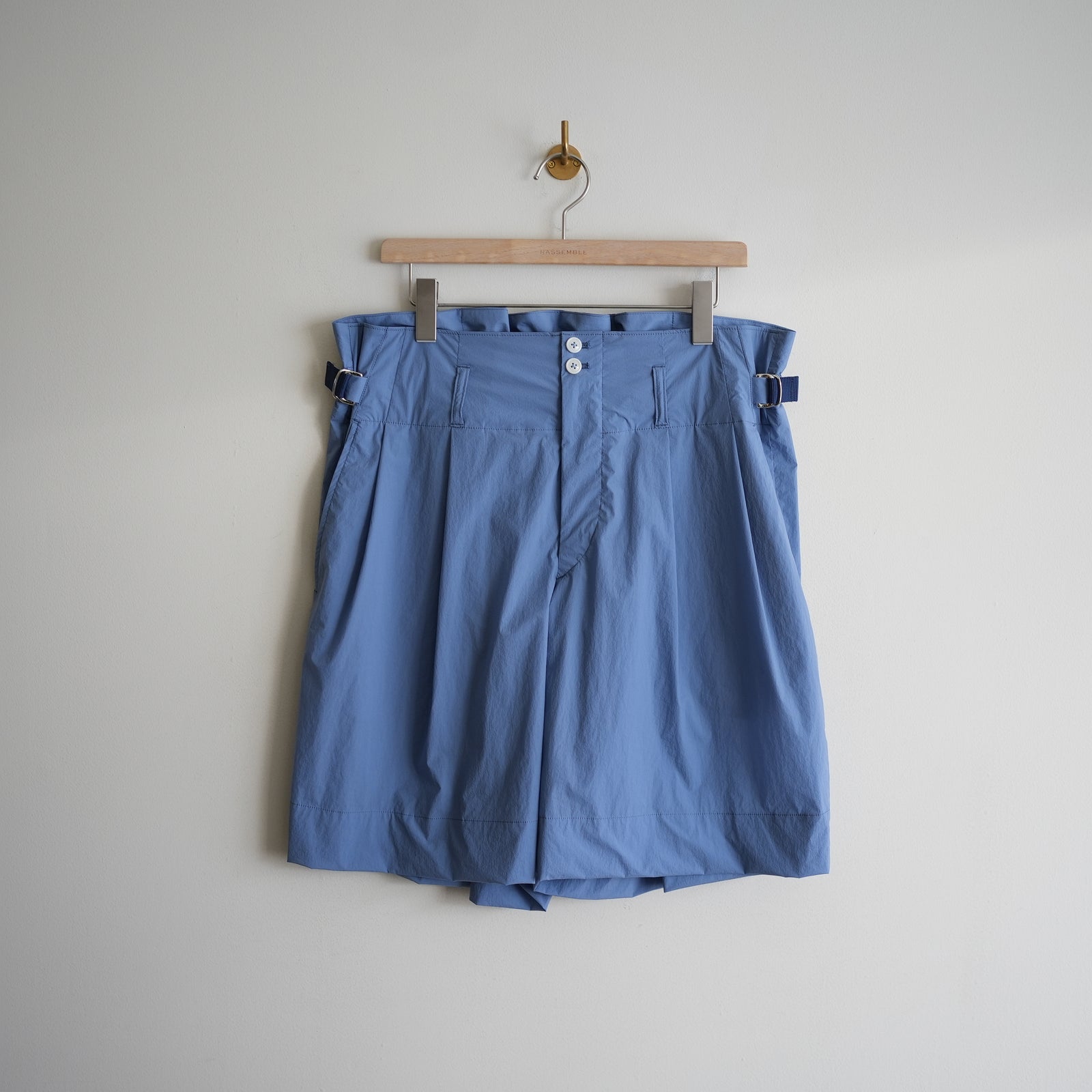 MAATEE&SONS NYLON GURKHA SHORTS BLUE – RASSEMBLE