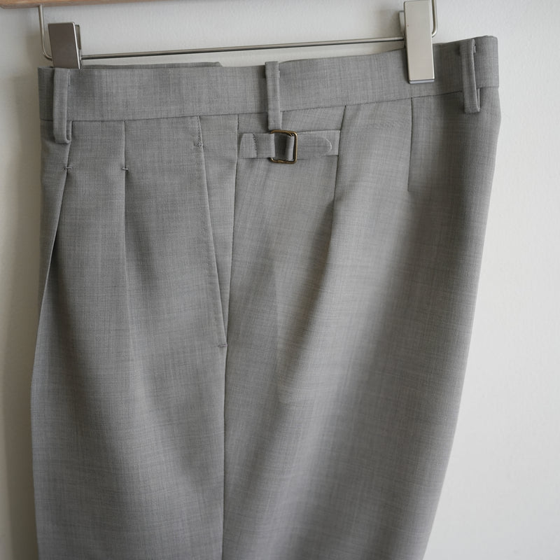 【24ss】MAATEE&SONS 永遠 SLACKS グレー ピンヘッド1 MAATEE&SONS / 永遠スラックス フレア (Gray Pin) | twelve
